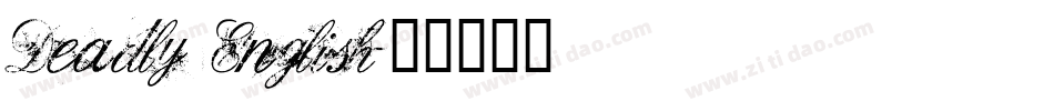 Deadly English字体转换